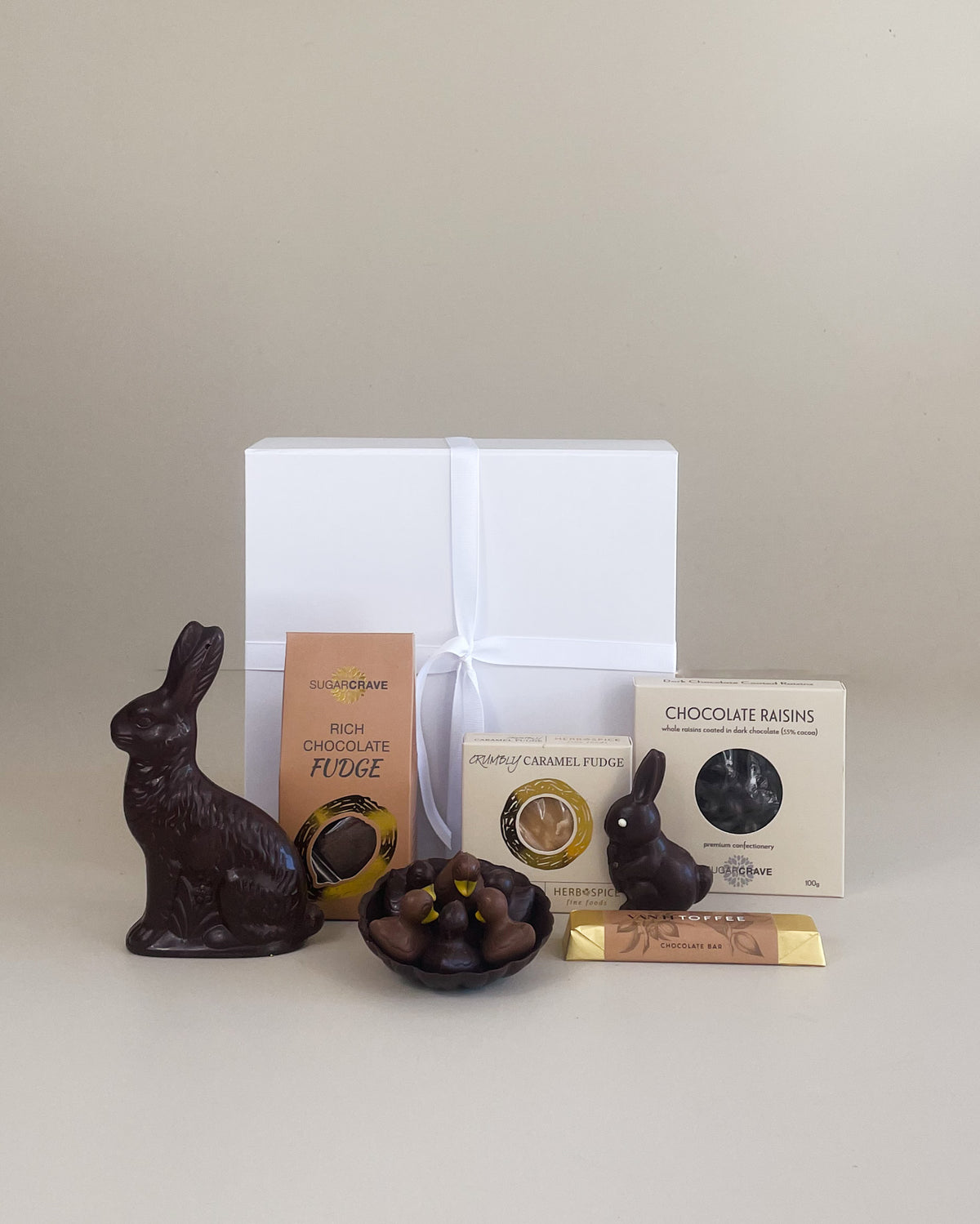 Easter Collection Gift Box with handmade chocolates supporting New Zealand artisan chocolate makers