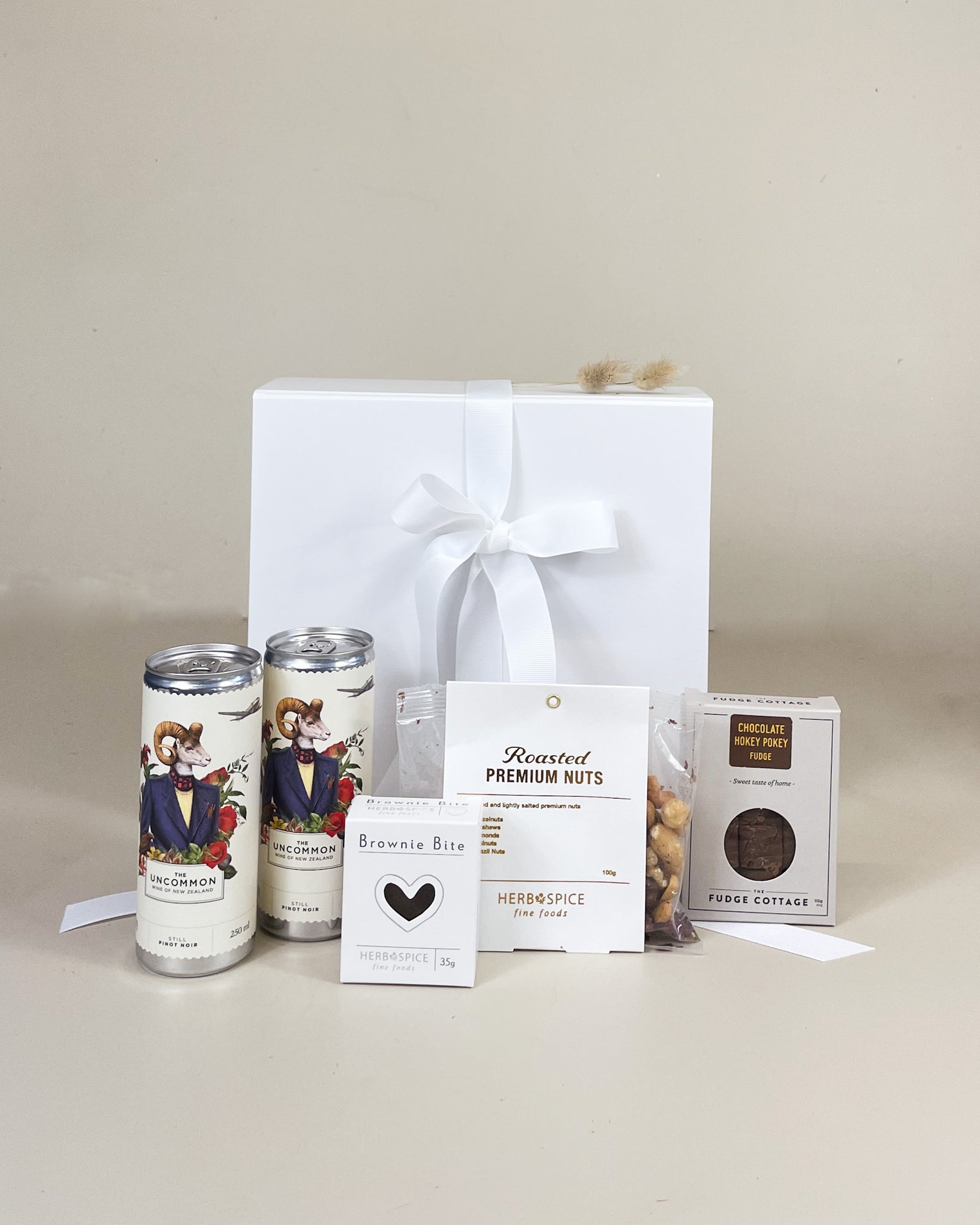 New Zealand wine and nibbles gift box for birthdays, thank you, get well and sympathy gifts