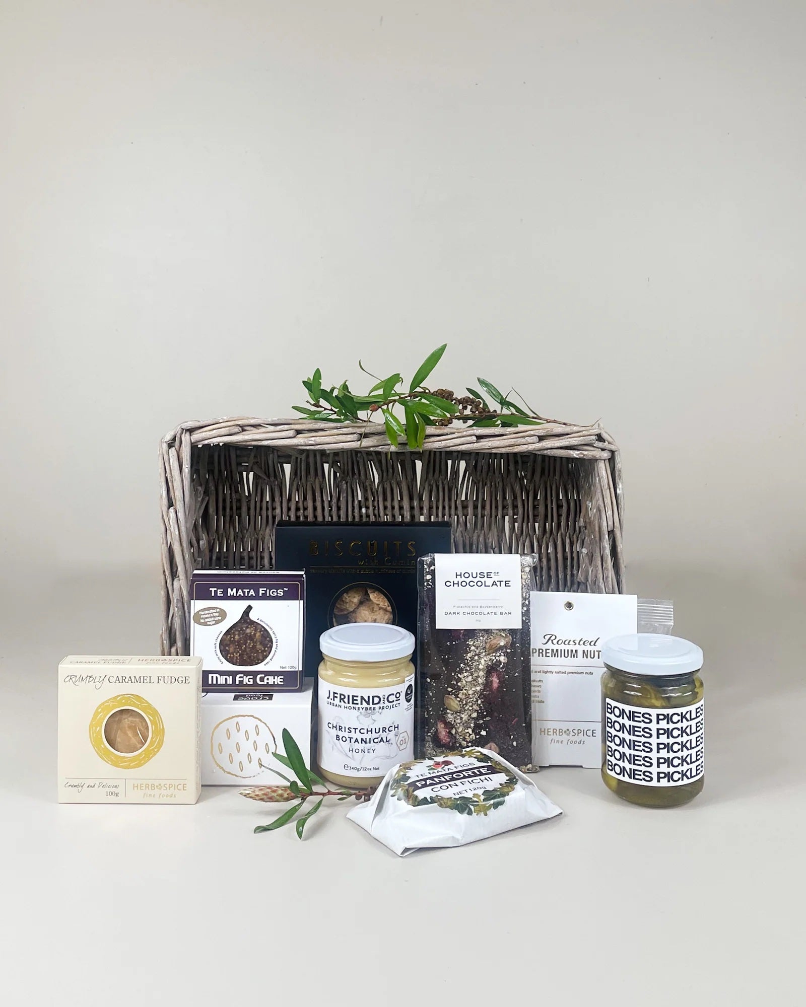Just For You Gift Basket artisan gourmet hamper with premium New Zealand food treats, luxury gift items, and elegant presentation for special occasions.