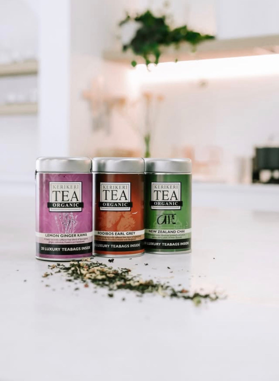 Kerikeri Organic Tea certified organic and fair trade tea available in loose leaf and 100% biodegradable tea bags, hand blended in New Zealand.