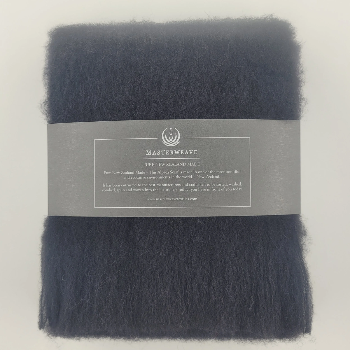 Luxury alpaca scarf by Masterweave made from super fine alpaca fibre, gift boxed, soft lightweight winter accessory with fringed ends.