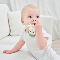 Silicone baby teething octopus with textured tentacles for gum relief