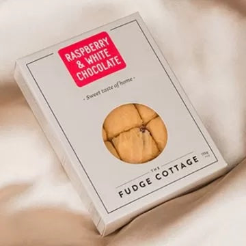 Raspberry & White Chocolate Fudge