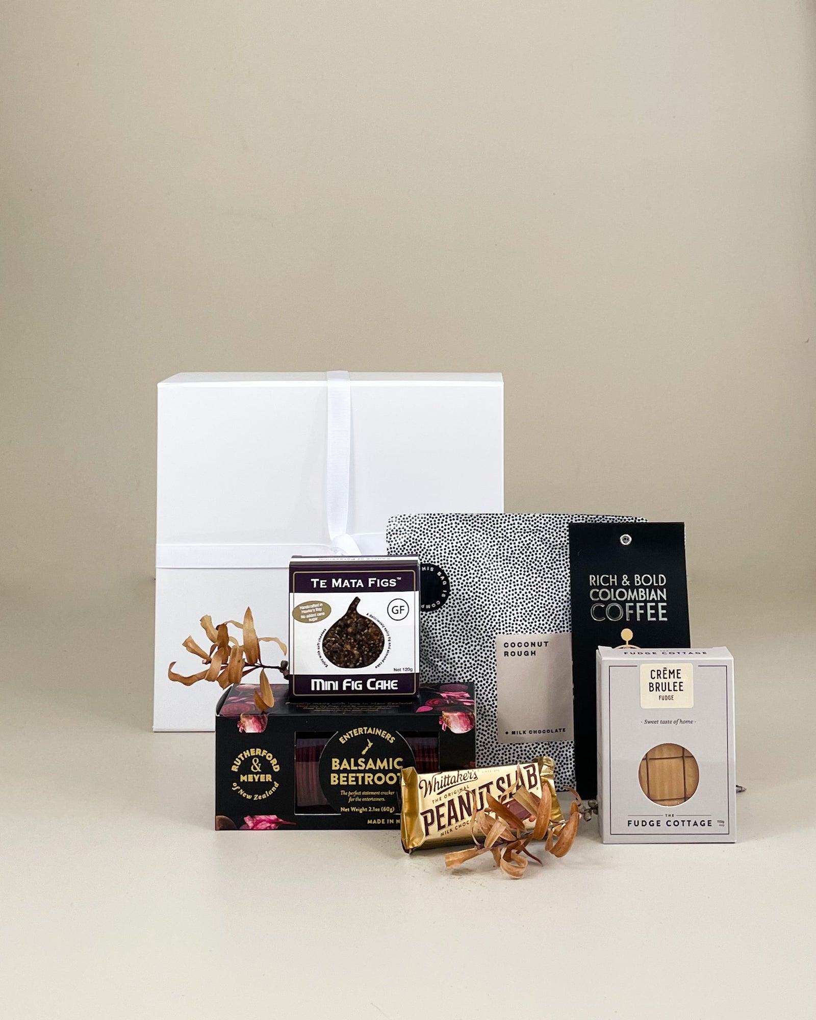 Thank you food gift box NZ with gourmet treats beautifully presented in a premium gift box for staff, clients and corporate gifting