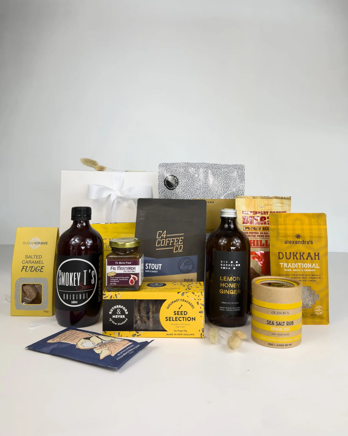 Ultimate Christmas Food Gift Box filled with premium NZ-made chocolate, sweet treats, savoury favourites and artisan food gifts.