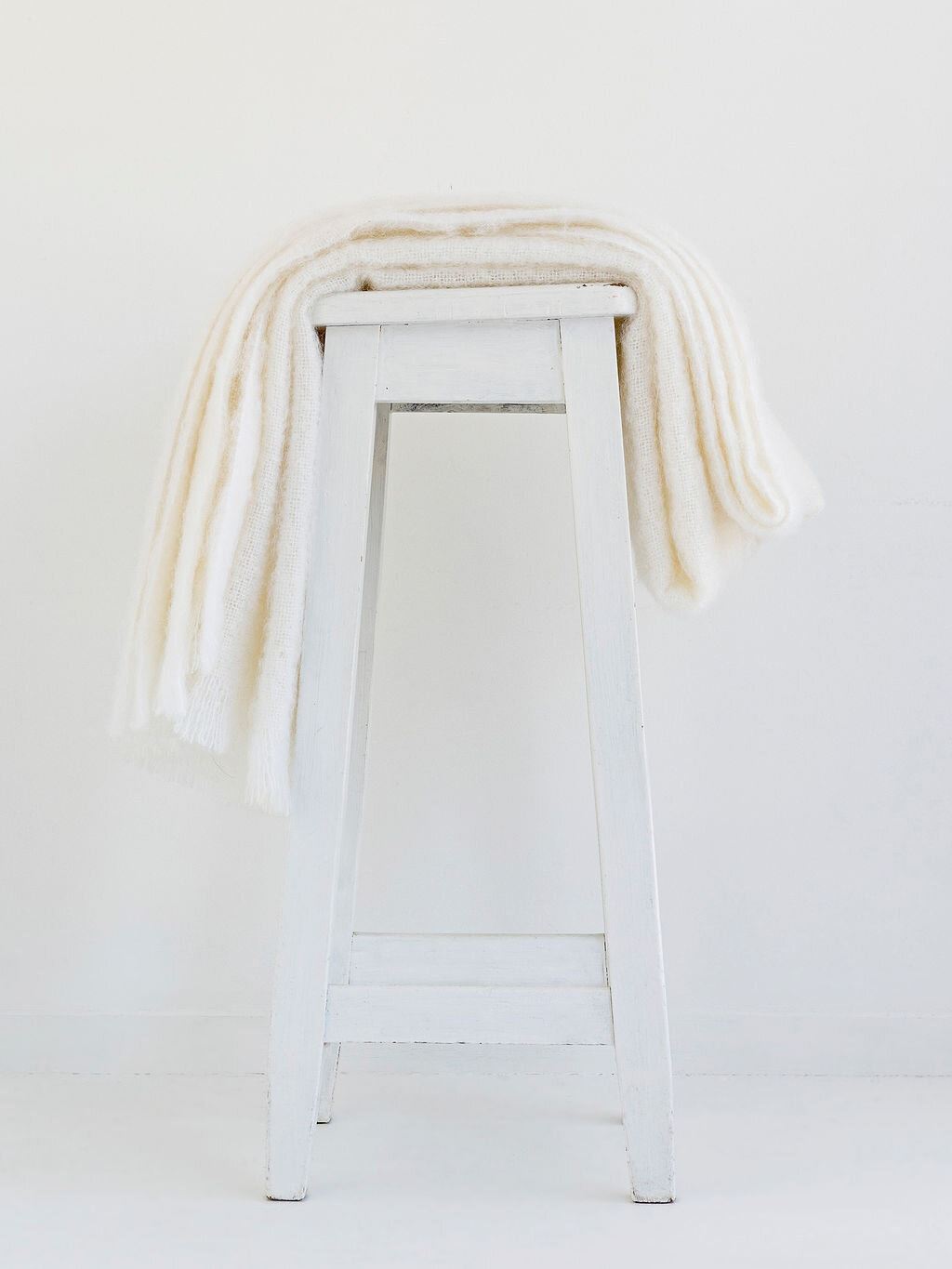 Dove Mohair Throw