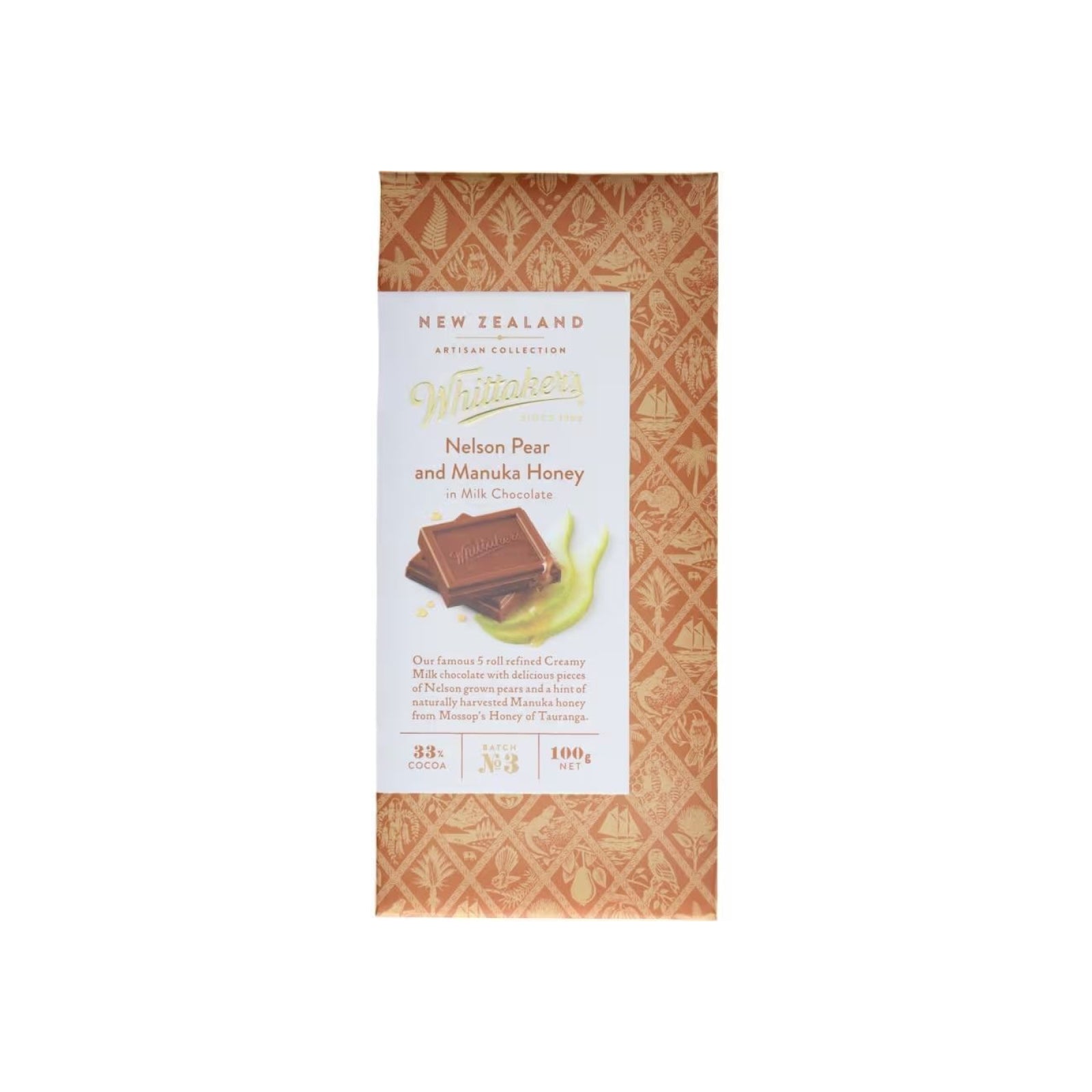 Whittakers Artisan Chocolate Pear & Manuka Honey